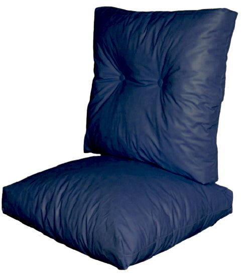 funda para almohadon ecocuero azul